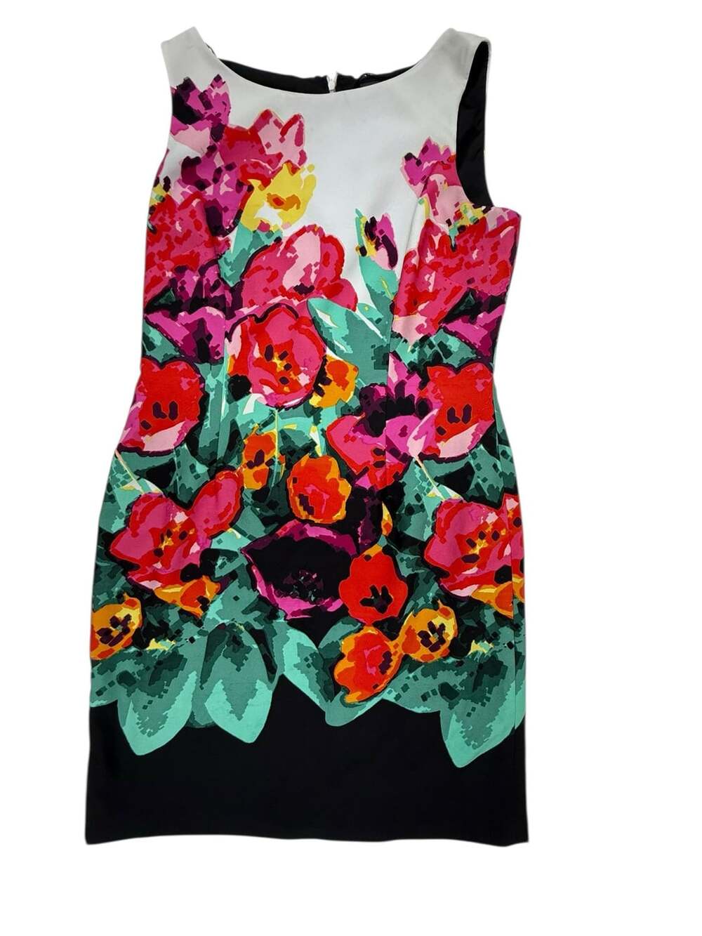 Adrianna Papell Women's Size 12  Watercolor Floral Sheath Dress